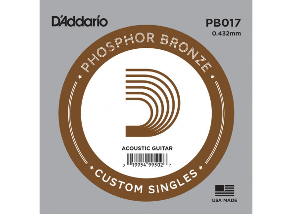 Daddario  PB017 Bronze 017 String for Acoustic Guitar